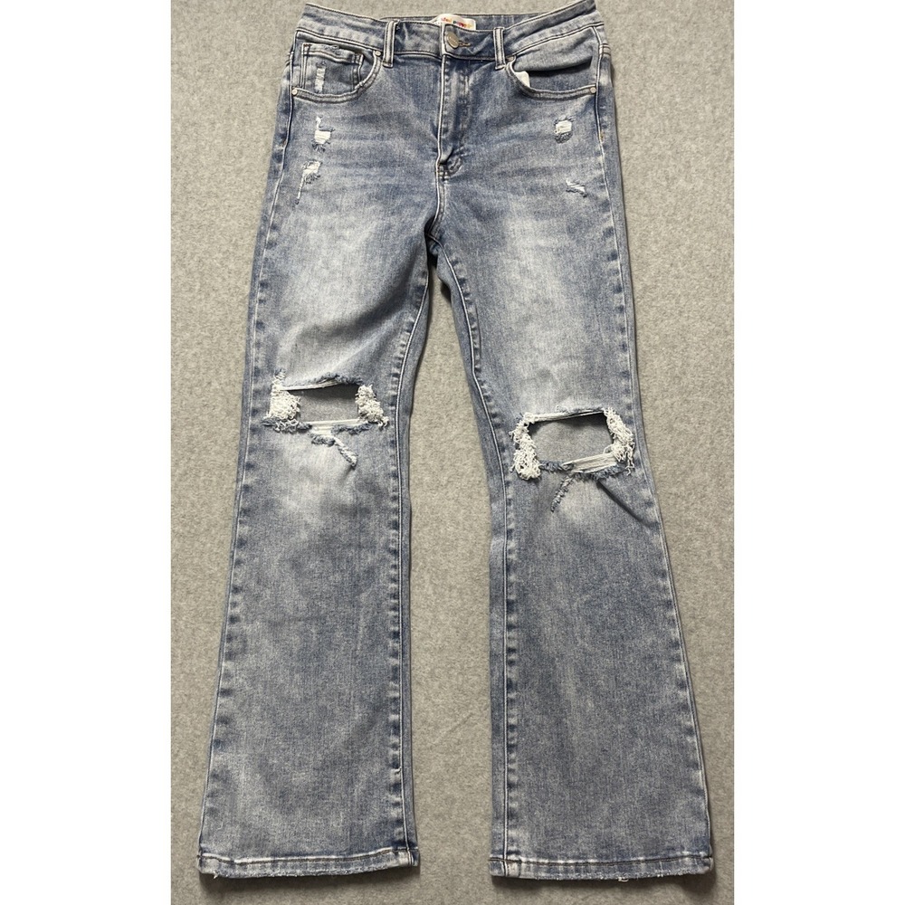 Freckled Poppy Risen Jeans Womens 11/30 Blue Distressed